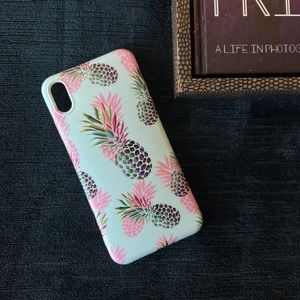 iPhone 7/8 Case Blue Pineapple Marble Print Cover NEW